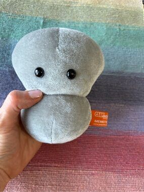 EUC Giant Microbes Plush Meningitis Cell - Gray